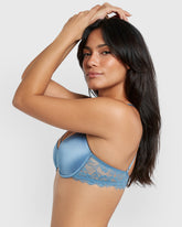 Isla & Evie Obvious Lightly Lined Full Coverage Bra Blue / 34B
